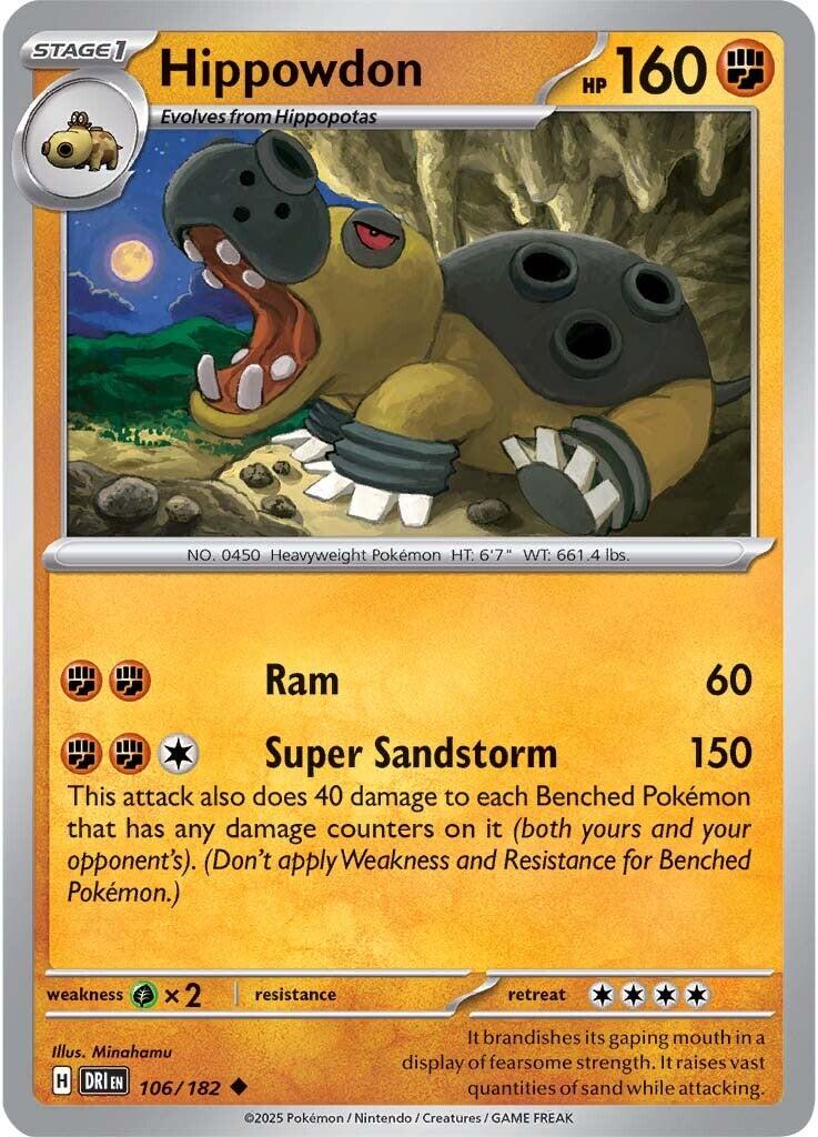 Hippowdon (106/182) [Scarlet & Violet: Destined Rivals] | Fandemonia Ltd