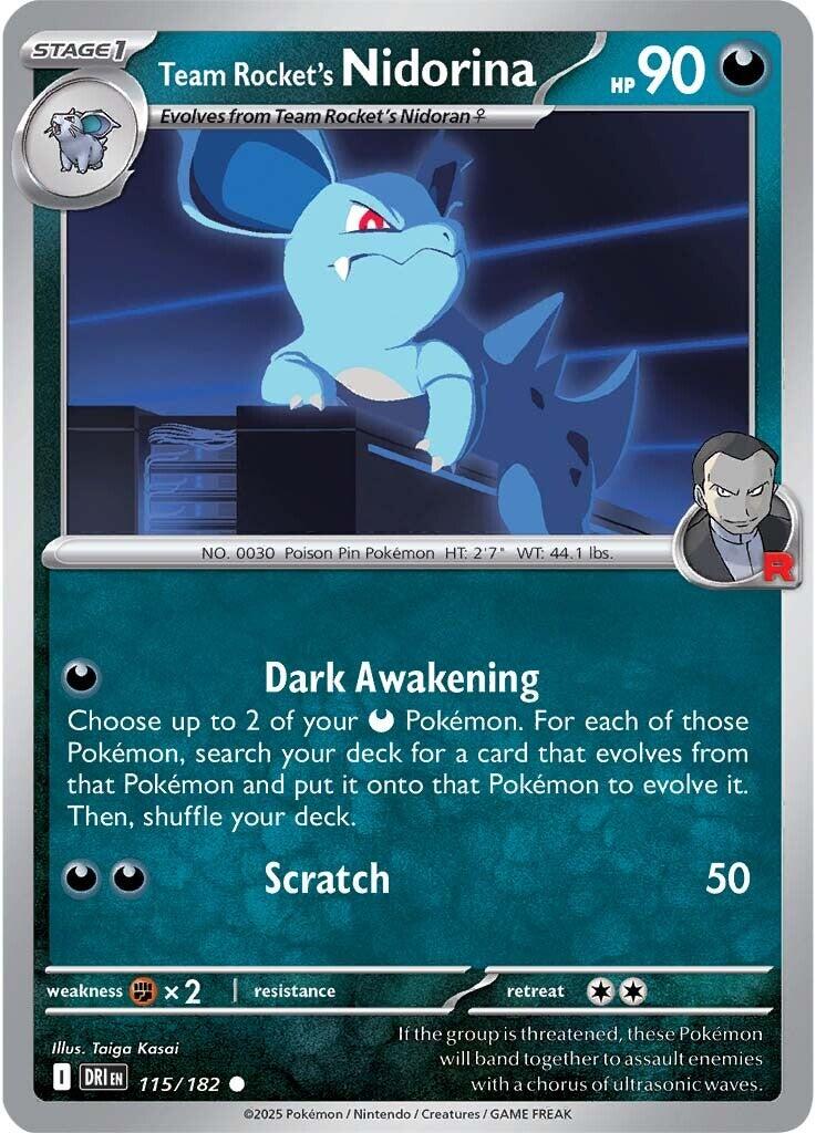 Team Rocket's Nidorina (115/182) [Scarlet & Violet: Destined Rivals] | Fandemonia Ltd