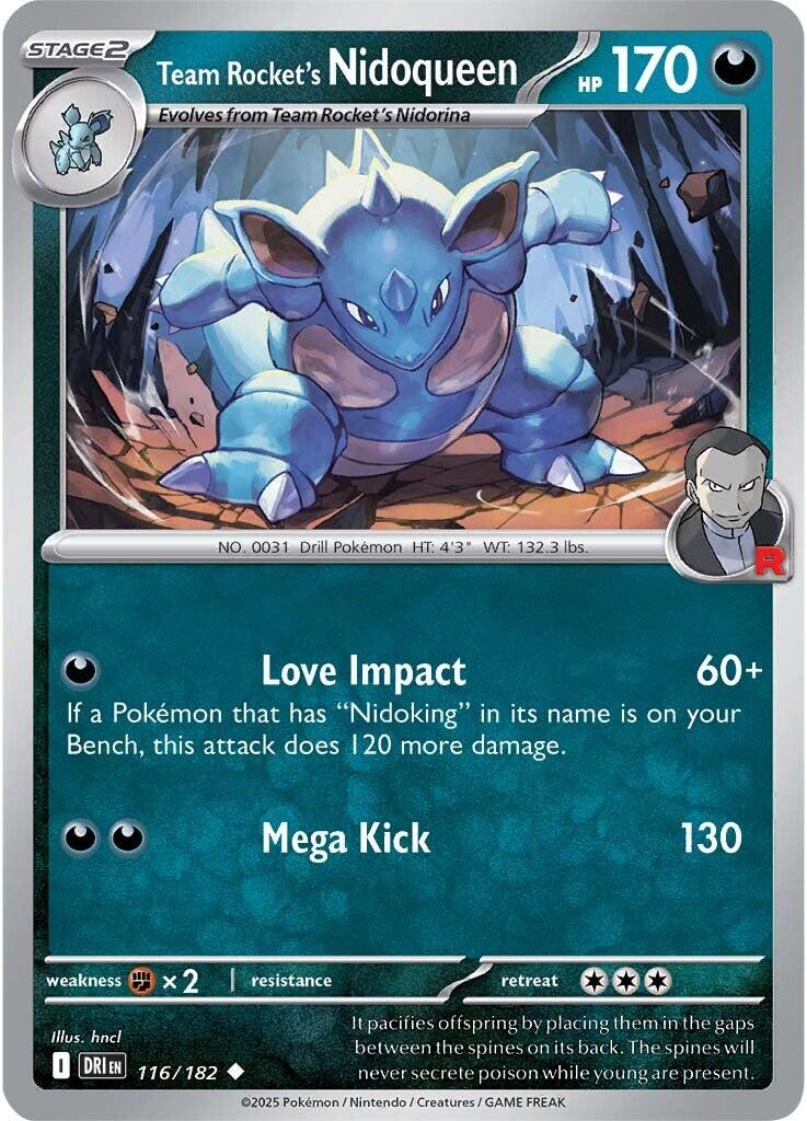 Team Rocket's Nidoqueen (116/182) [Scarlet & Violet: Destined Rivals] | Fandemonia Ltd