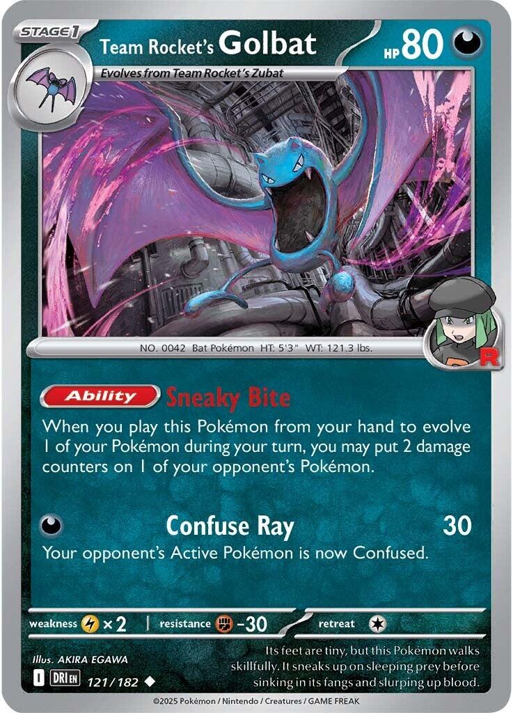 Team Rocket's Golbat (121/182) [Scarlet & Violet: Destined Rivals] | Fandemonia Ltd
