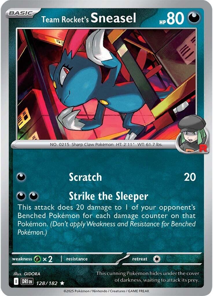Team Rocket's Sneasel (128/182) [Scarlet & Violet: Destined Rivals] | Fandemonia Ltd