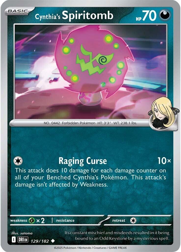 Cynthia's Spiritomb (129/182) [Scarlet & Violet: Destined Rivals] | Fandemonia Ltd