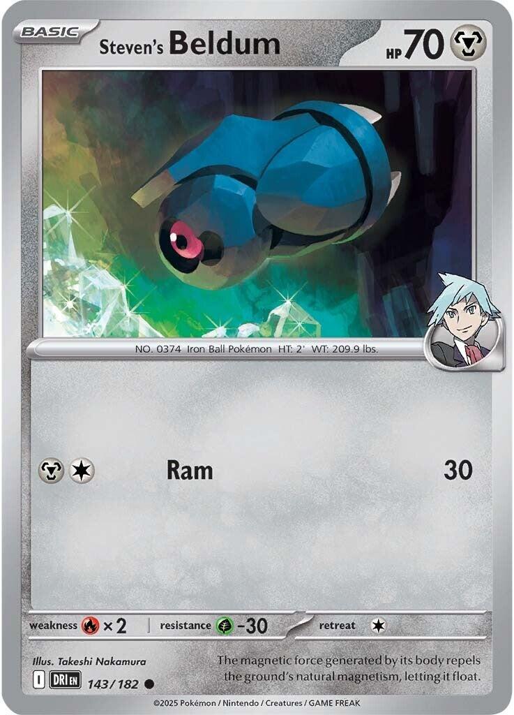 Steven's Beldum (143/182) [Scarlet & Violet: Destined Rivals] | Fandemonia Ltd
