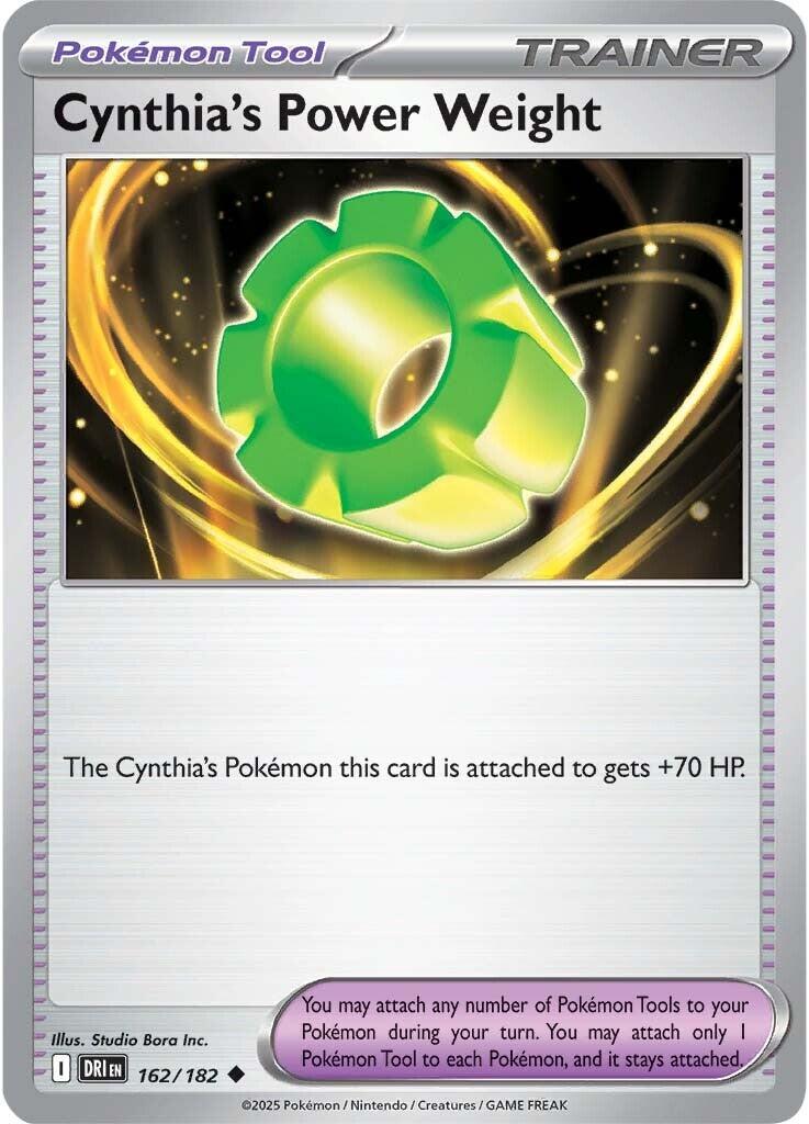 Cynthia's Power Weight (162/182) [Scarlet & Violet: Destined Rivals] | Fandemonia Ltd