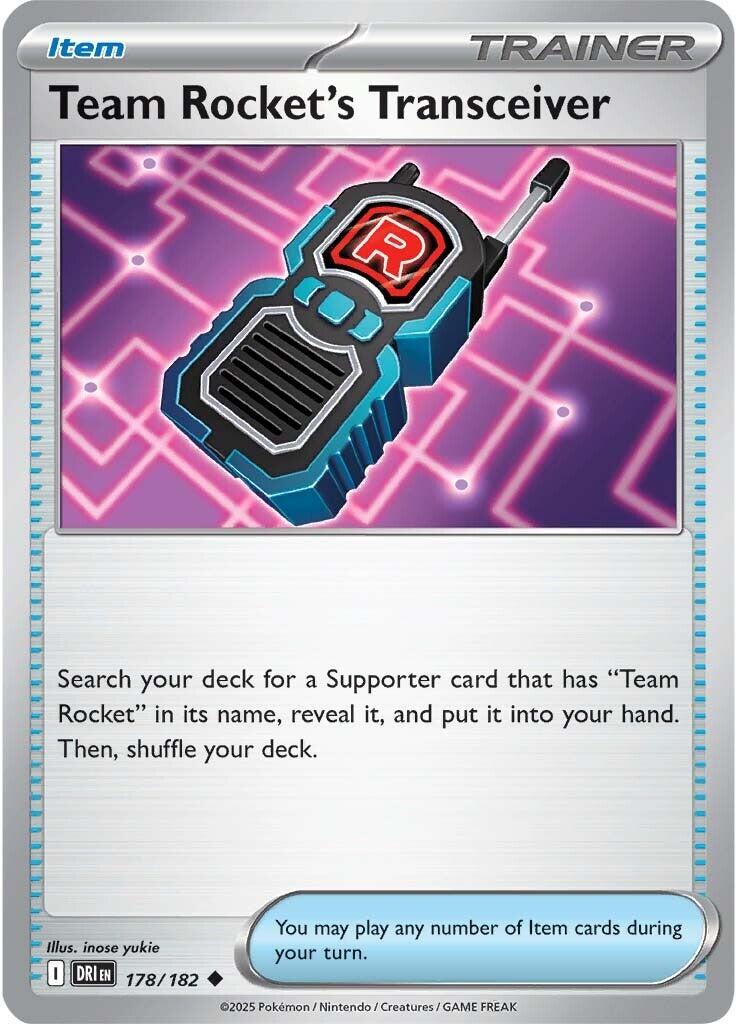 Team Rocket's Transceiver (178/182) [Scarlet & Violet: Destined Rivals] | Fandemonia Ltd