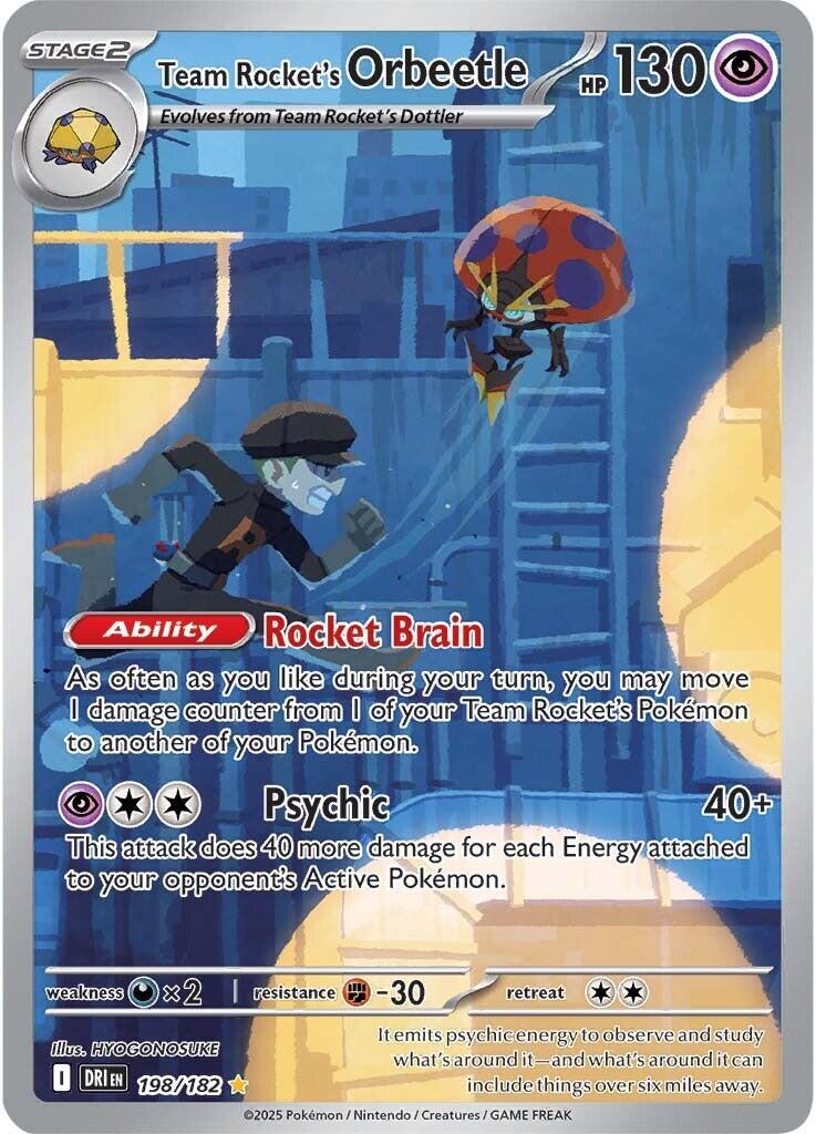 Team Rocket's Orbeetle (198/182) [Scarlet & Violet: Destined Rivals] | Fandemonia Ltd