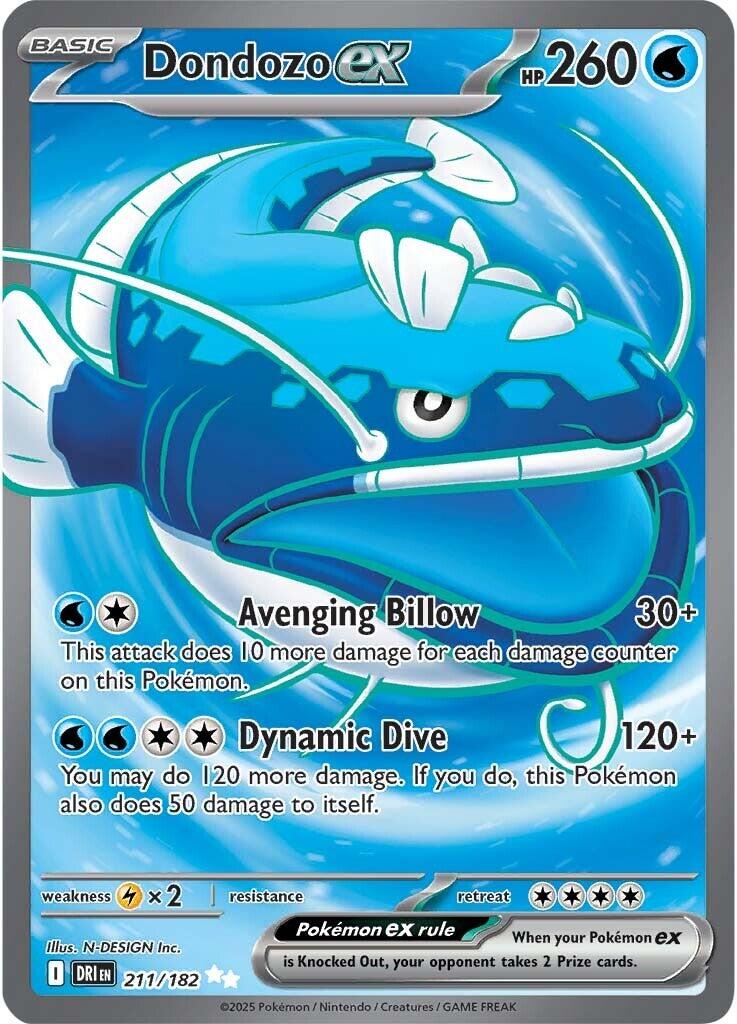 Dondozo ex (211/182) [Scarlet & Violet: Destined Rivals] | Fandemonia Ltd