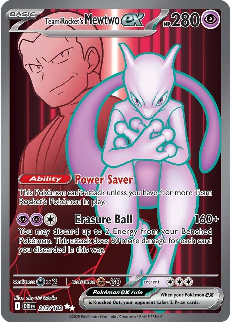 Team Rocket's Mewtwo ex (213/182) [Scarlet & Violet: Destined Rivals] | Fandemonia Ltd