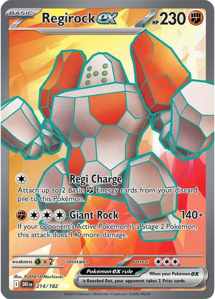 Regirock ex (214/182) [Scarlet & Violet: Destined Rivals] | Fandemonia Ltd