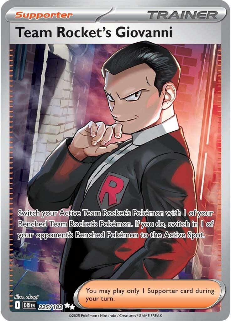 Team Rocket's Giovanni (225/182) [Scarlet & Violet: Destined Rivals] | Fandemonia Ltd