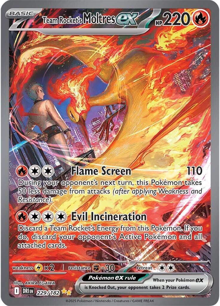 Team Rocket's Moltres ex (229/182) [Scarlet & Violet: Destined Rivals] | Fandemonia Ltd