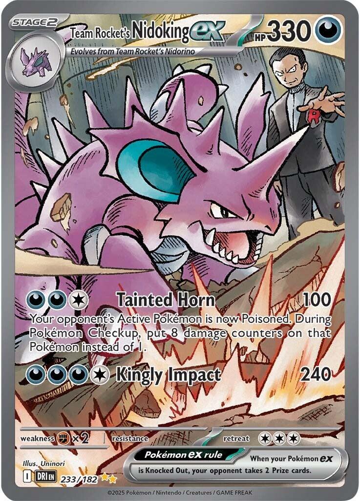 Team Rocket's Nidoking ex (233/182) [Scarlet & Violet: Destined Rivals] | Fandemonia Ltd