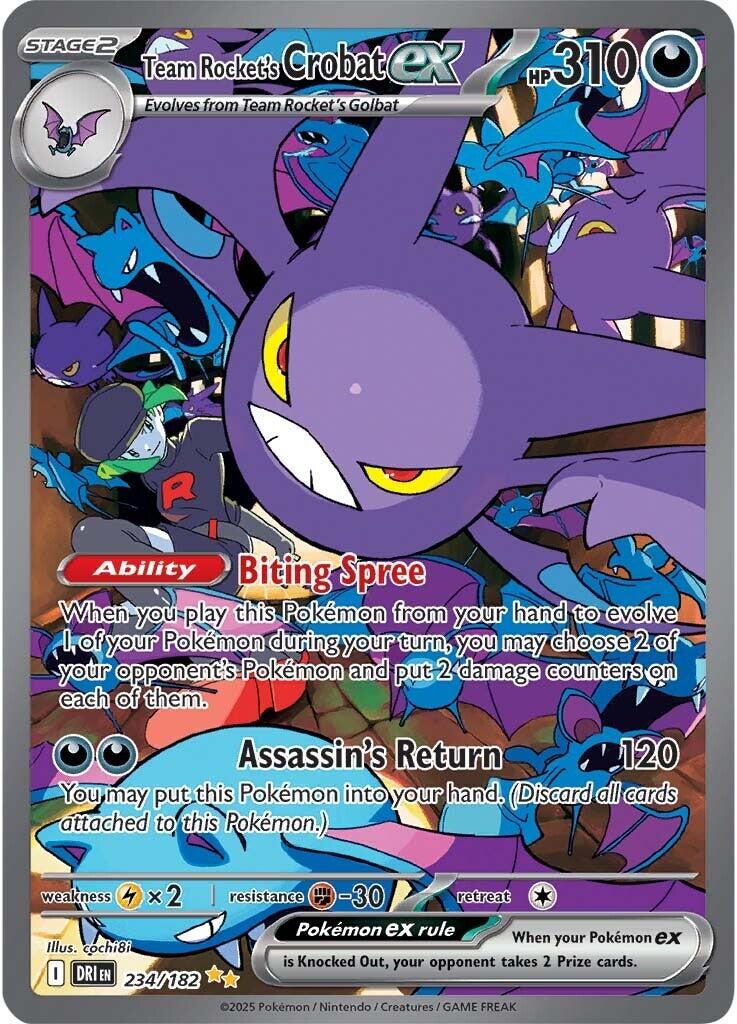 Team Rocket's Crobat ex (234/182) [Scarlet & Violet: Destined Rivals] | Fandemonia Ltd