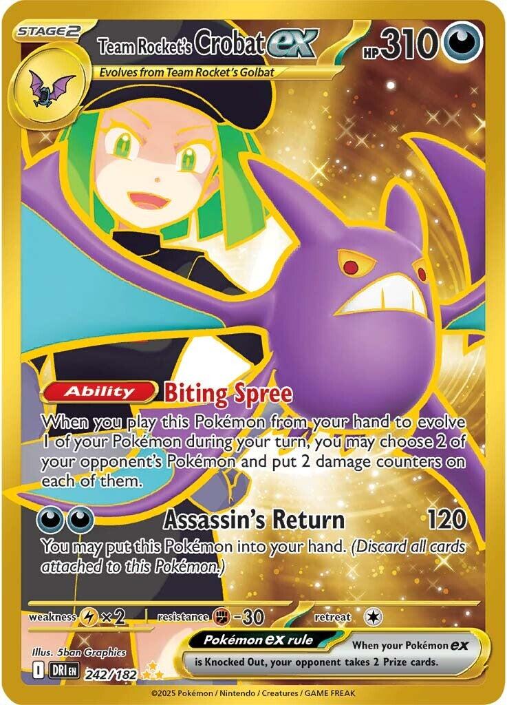 Team Rocket's Crobat ex (242/182) [Scarlet & Violet: Destined Rivals] | Fandemonia Ltd