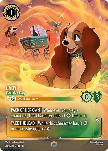 Lady - Decisive Dog (Enchanted) (205/204) [Reign of Jafar] | Fandemonia Ltd