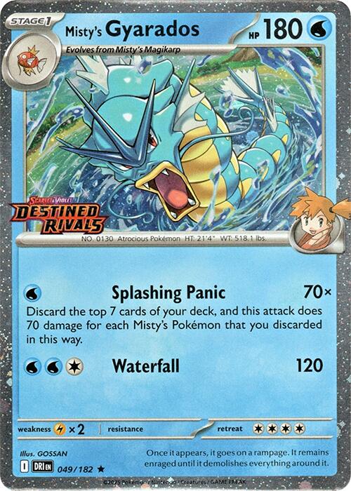 Misty's Gyarados (049/182) (Destined Rivals Stamp) [Scarlet & Violet: Destined Rivals] | Fandemonia Ltd