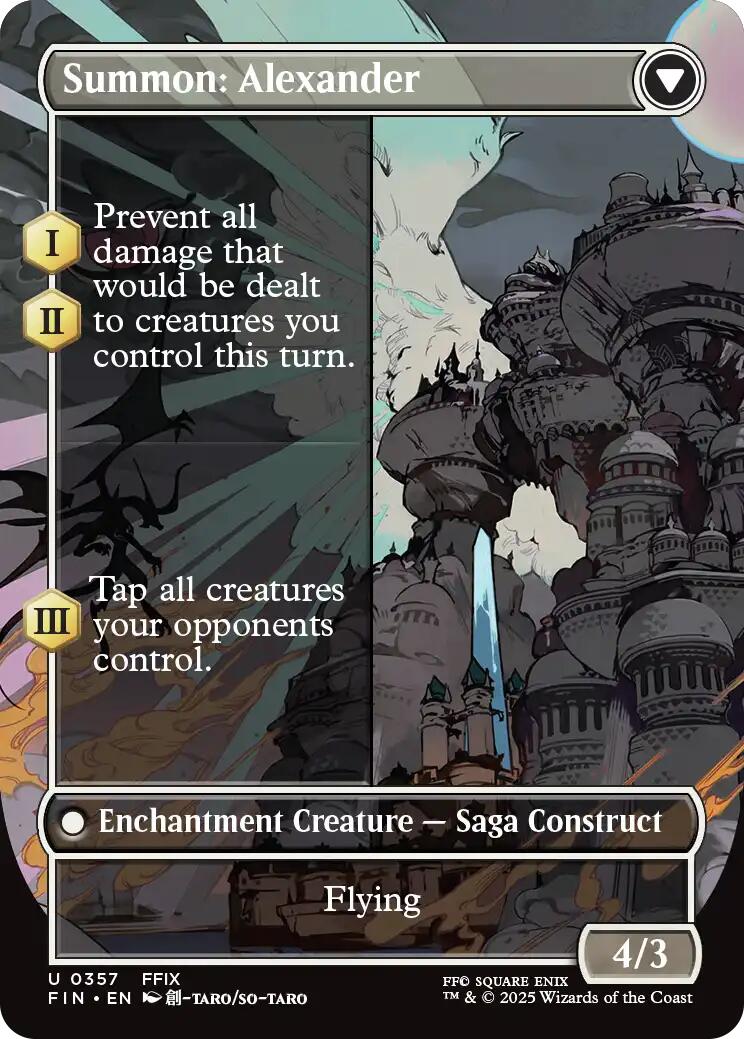 Crystal Fragments // Summon: Alexander (Borderless) [FINAL FANTASY] | Fandemonia Ltd
