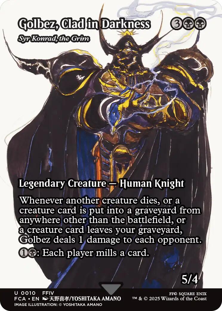 Golbez, Clad in Darkness - Syr Konrad, the Grim (Showcase) [FINAL FANTASY : Through the Ages] | Fandemonia Ltd