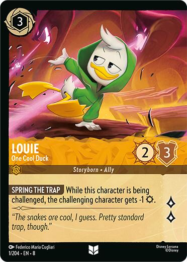 Louie - One Cool Duck (Cold Foil) (1/204) [Reign of Jafar] | Fandemonia Ltd
