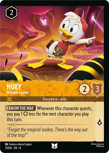Huey - Reliable Leader (Cold Foil) (3/204) [Reign of Jafar] | Fandemonia Ltd