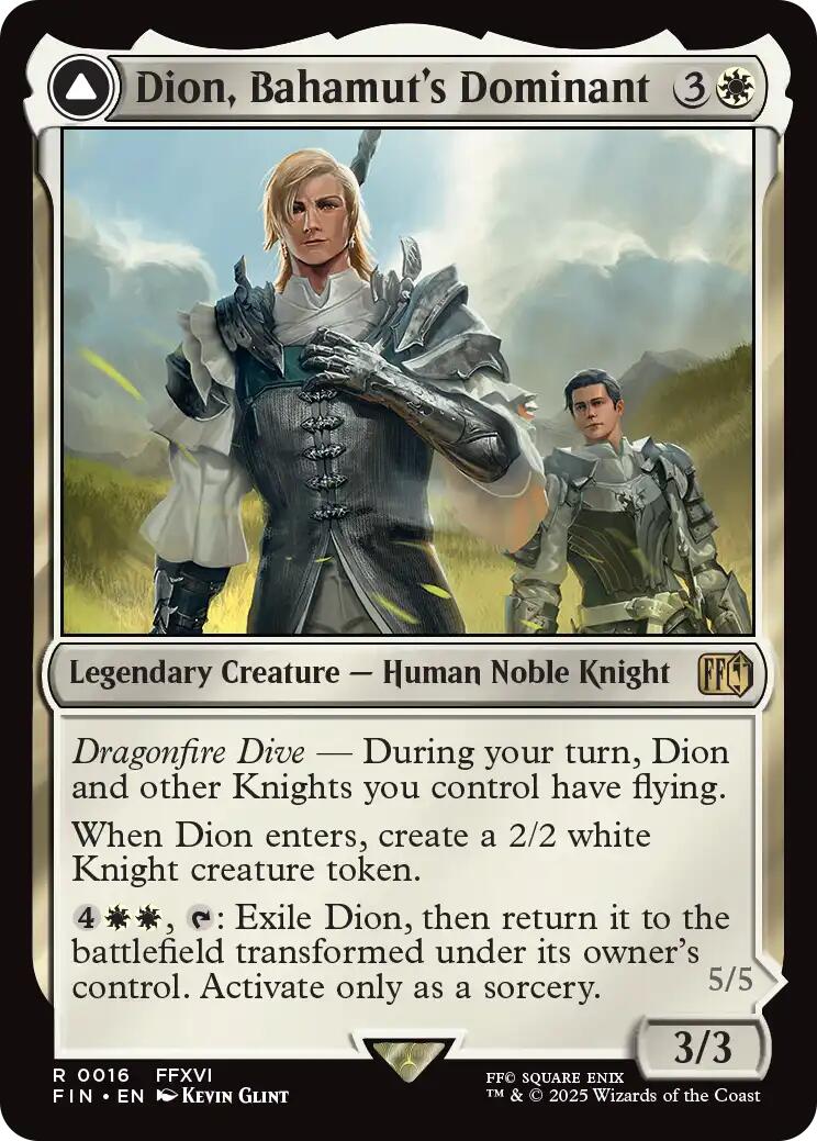 Dion, Bahamut's Dominant // Bahamut, Warden of Light [FINAL FANTASY] | Fandemonia Ltd