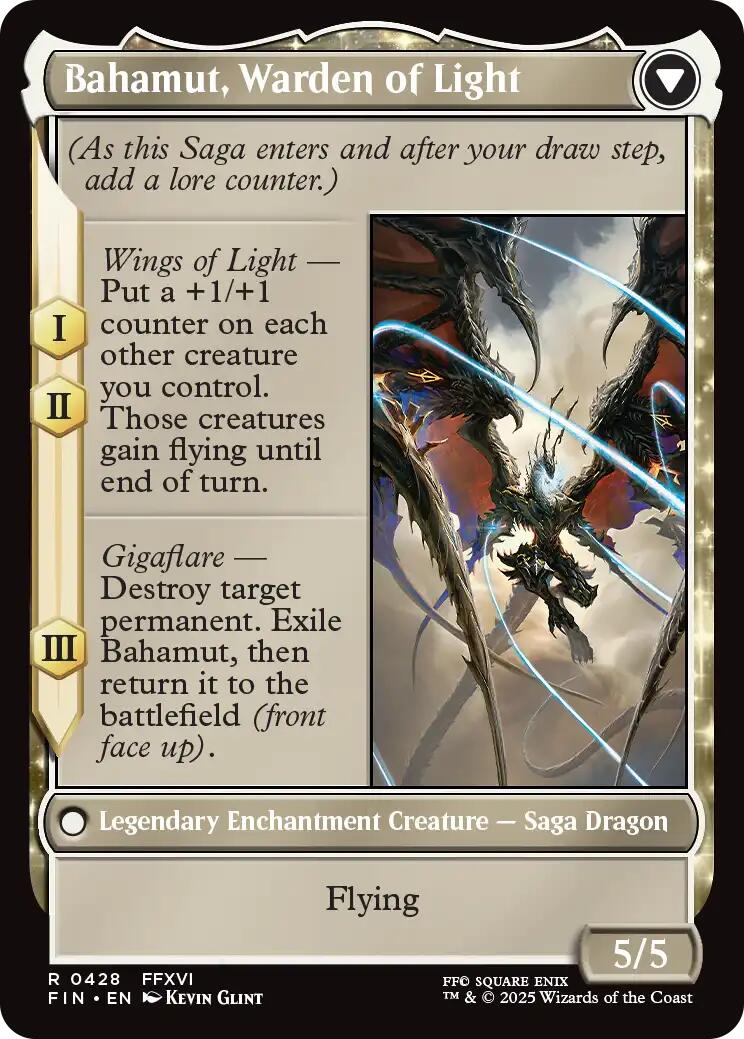 Dion, Bahamut's Dominant // Bahamut, Warden of Light (Extended Art) [FINAL FANTASY] | Fandemonia Ltd