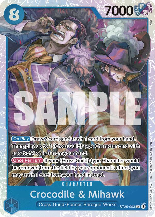 Crocodile & Mihawk [Starter Deck: Blue Buggy] | Fandemonia Ltd