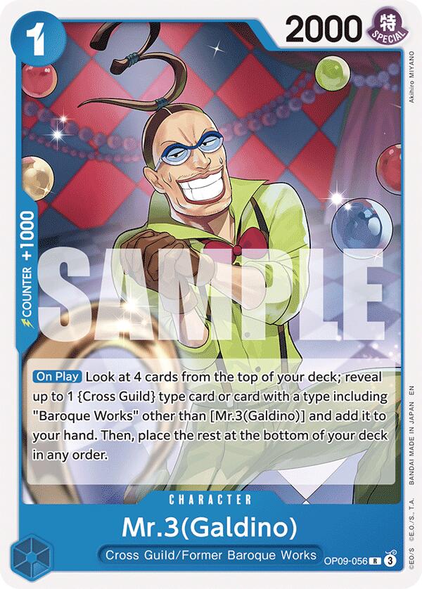 Mr.3(Galdino) (Reprint) [Starter Deck: Blue Buggy] | Fandemonia Ltd