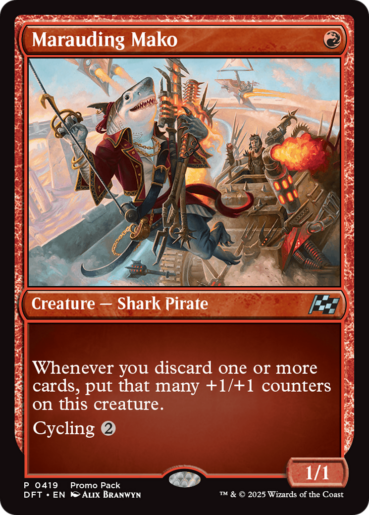 Marauding Mako (Promo Pack) [Aetherdrift Promos] | Fandemonia Ltd