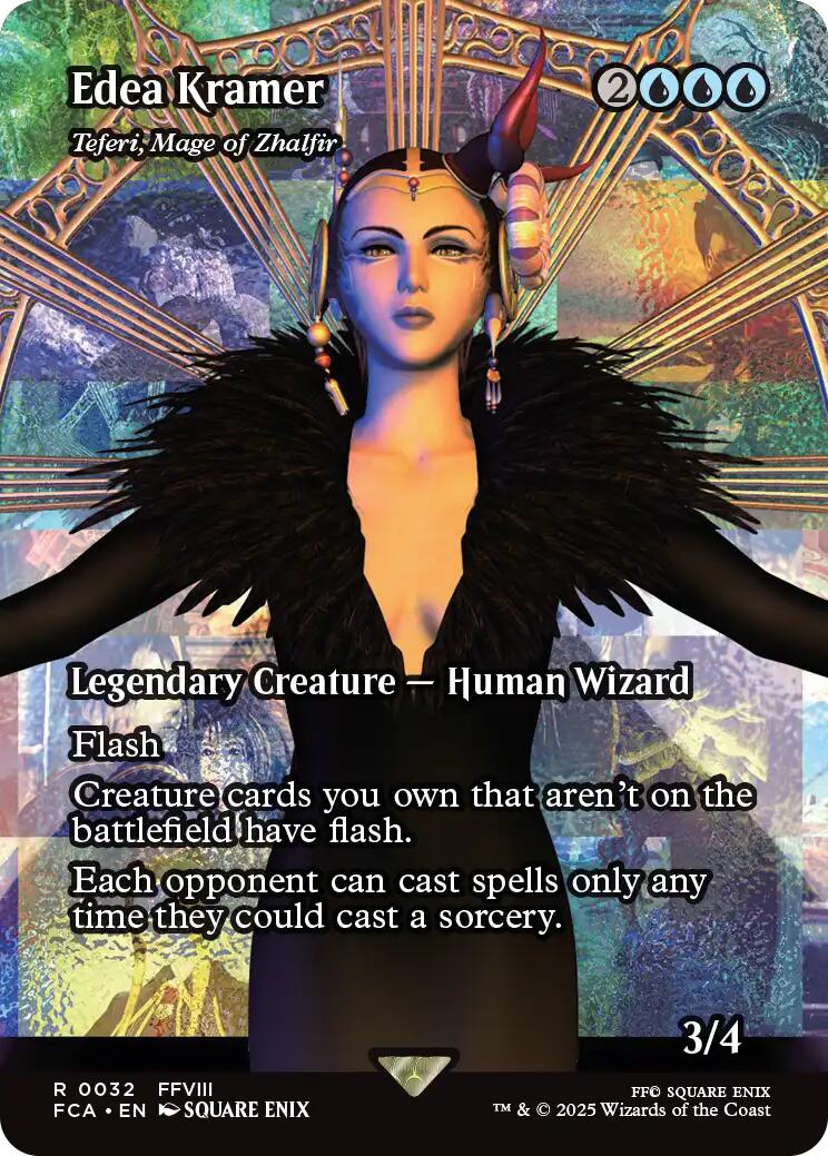 Edea Kramer - Teferi, Mage of Zhalfir (Showcase) [FINAL FANTASY : Through the Ages] | Fandemonia Ltd