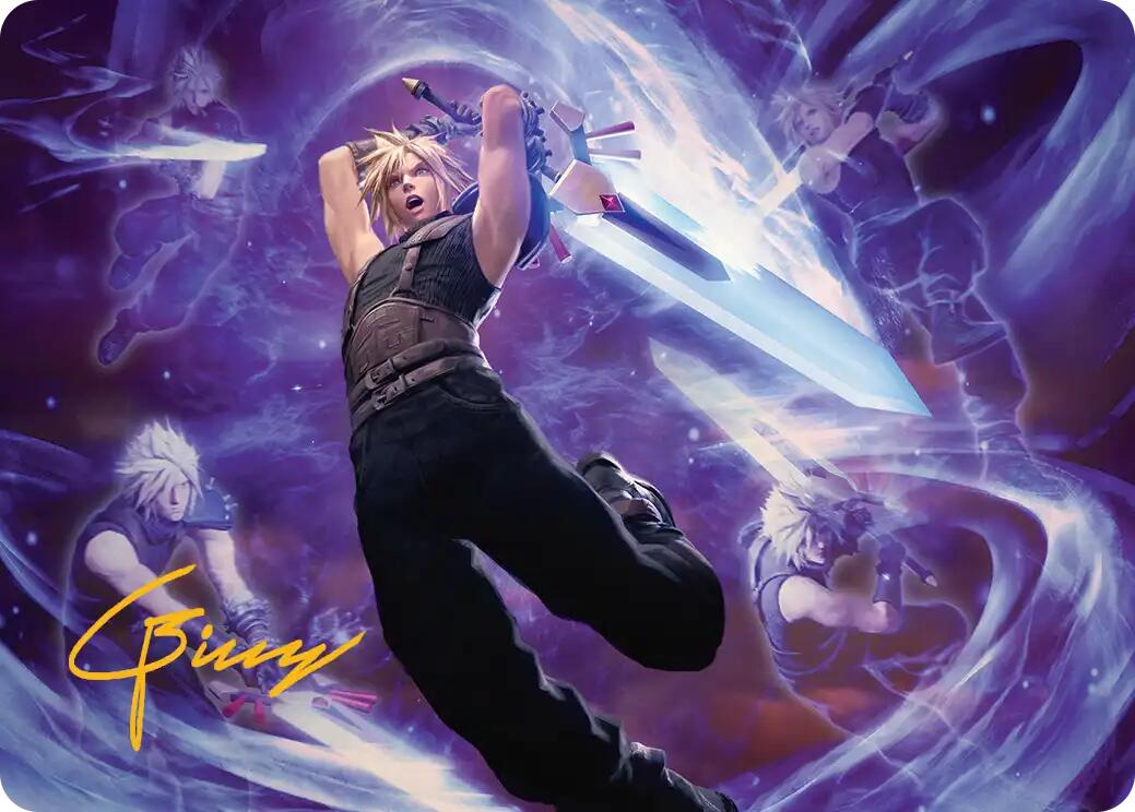 Cloud's Limit Break Art Card (Gold-Stamped Signature) [FINAL FANTASY Art Series] | Fandemonia Ltd