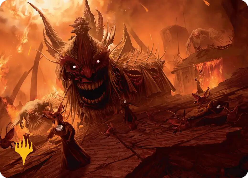 The Final Days Art Card (Gold-Stamped Planeswalker Symbol) [FINAL FANTASY Art Series] | Fandemonia Ltd