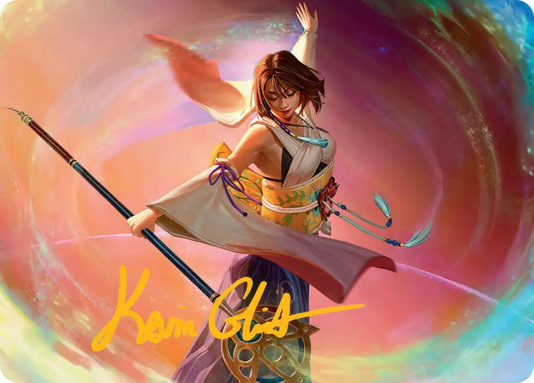 Yuna, Grand Summoner Art Card (Gold-Stamped Signature) [FINAL FANTASY Art Series] | Fandemonia Ltd