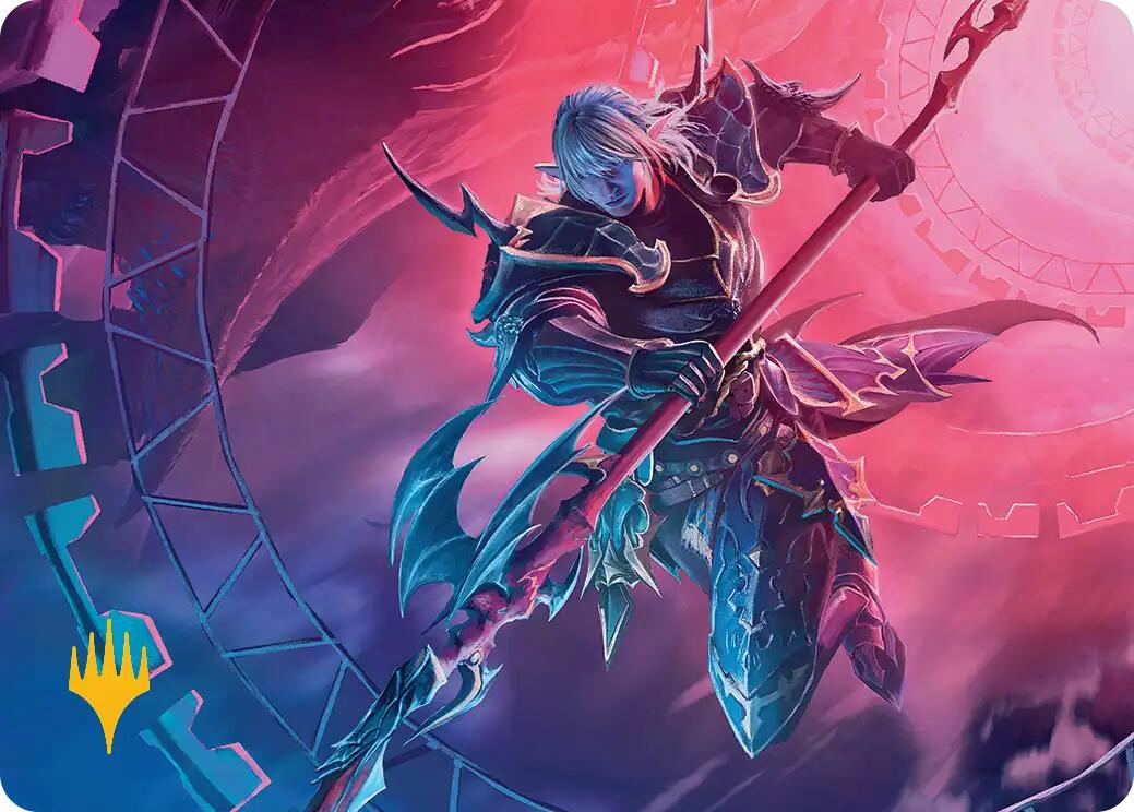 Estinien Varlineau Art Card (Gold-Stamped Planeswalker Symbol) [FINAL FANTASY Art Series] | Fandemonia Ltd