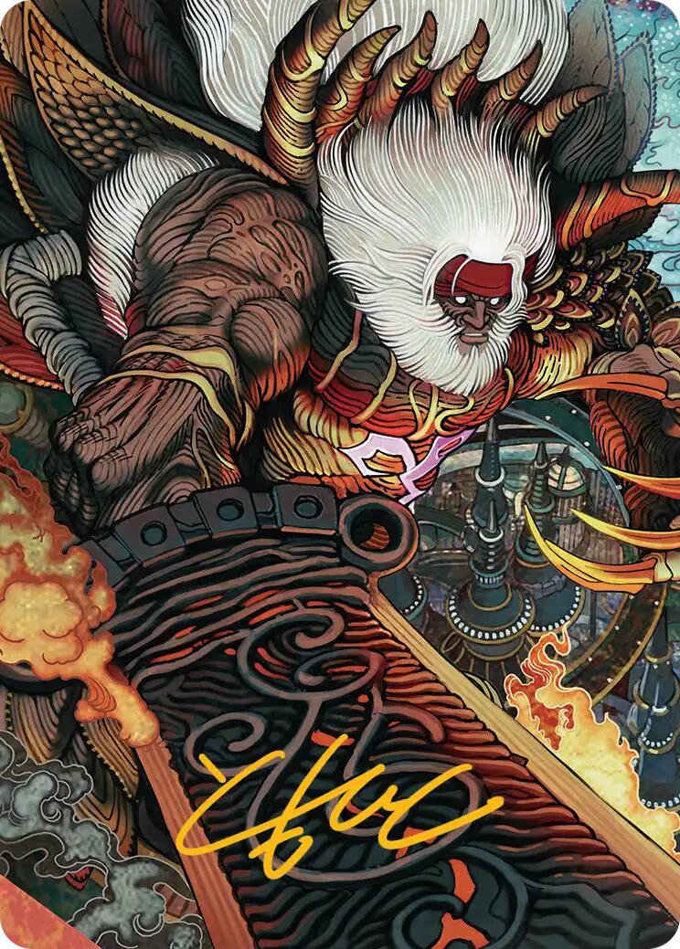Braska's Final Aeon Art Card (Gold-Stamped Signature) [FINAL FANTASY Art Series] | Fandemonia Ltd