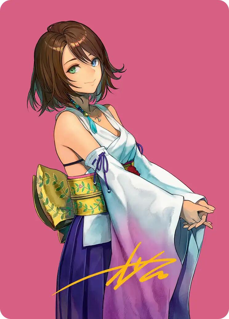 Yuna, Hope of Spira Art Card (Gold-Stamped Signature) [FINAL FANTASY Art Series] | Fandemonia Ltd
