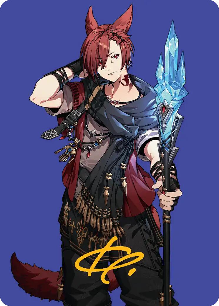 G'raha Tia, Scion Reborn Art Card (51) (Gold-Stamped Signature) [FINAL FANTASY Art Series] | Fandemonia Ltd