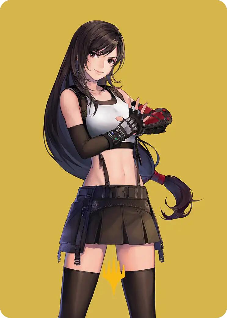 Tifa, Martial Artist Art Card (Gold-Stamped Planeswalker Symbol) [FINAL FANTASY Art Series] | Fandemonia Ltd