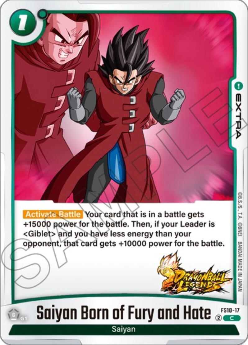 Saiyan Born of Fury and Hate [Starter Deck: Giblet] | Fandemonia Ltd