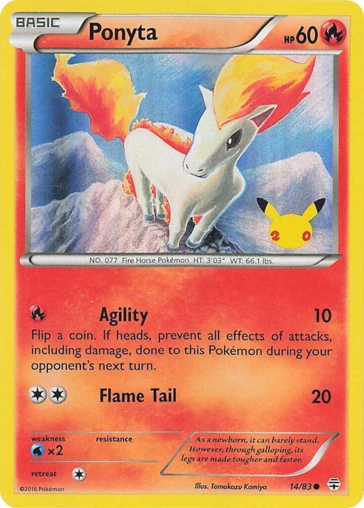 Ponyta (014/083) (UK Exclusive Promo) [Miscellaneous Cards] | Fandemonia Ltd