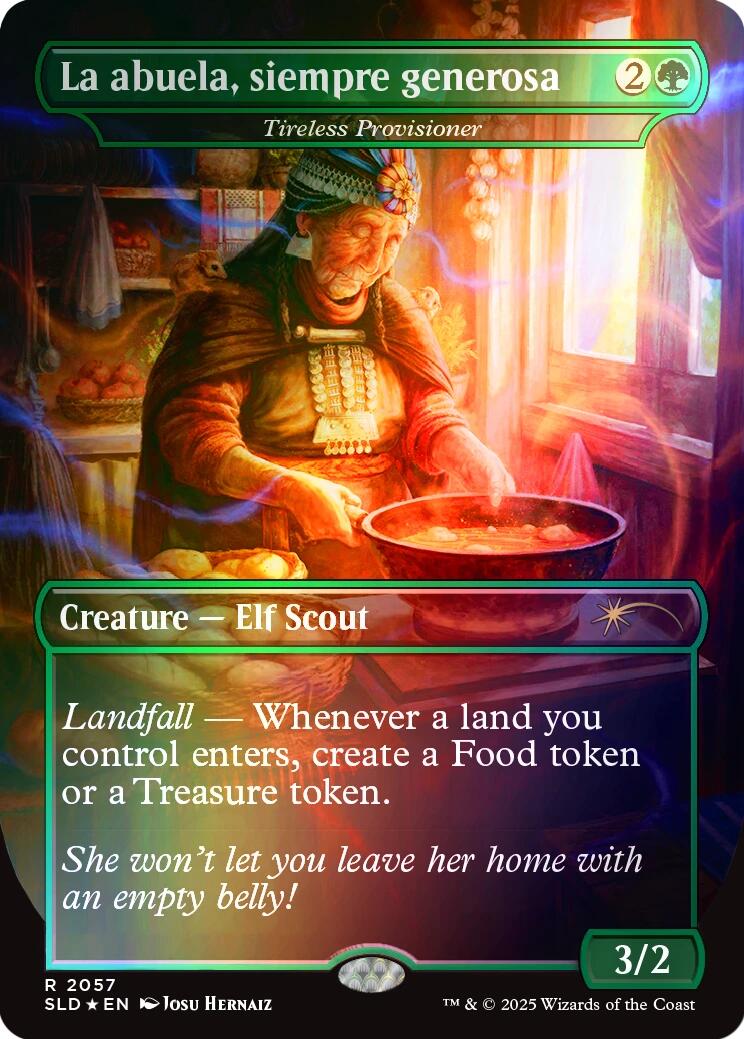 La abuela, siempre generosa - Tireless Provisioner (Rainbow Foil) [Secret Lair Drop Series] | Fandemonia Ltd