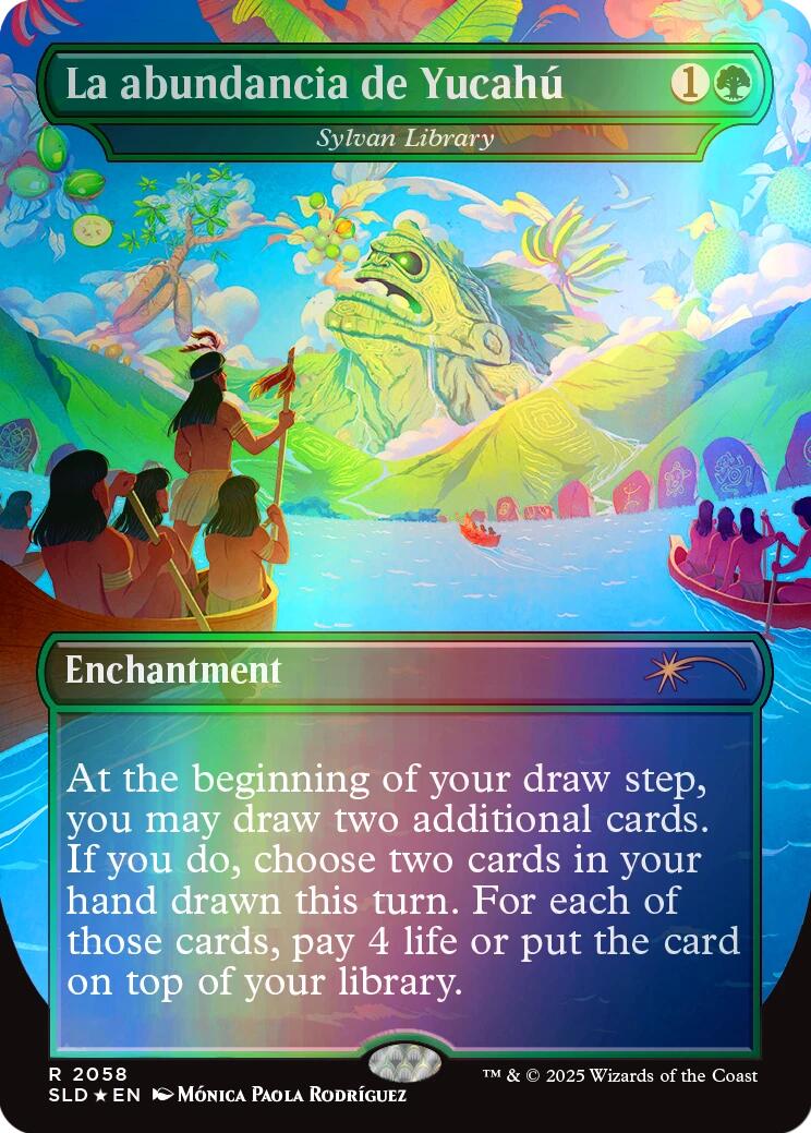 La abundancia de Yucahu - Sylvan Library (Rainbow Foil) [Secret Lair Drop Series] | Fandemonia Ltd