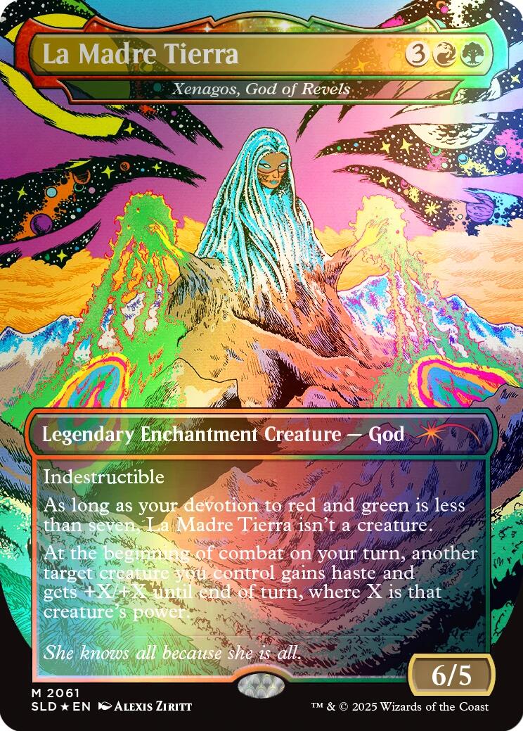 La Madre Tierra - Xenagos, God of Revels (Rainbow Foil) [Secret Lair Drop Series] | Fandemonia Ltd