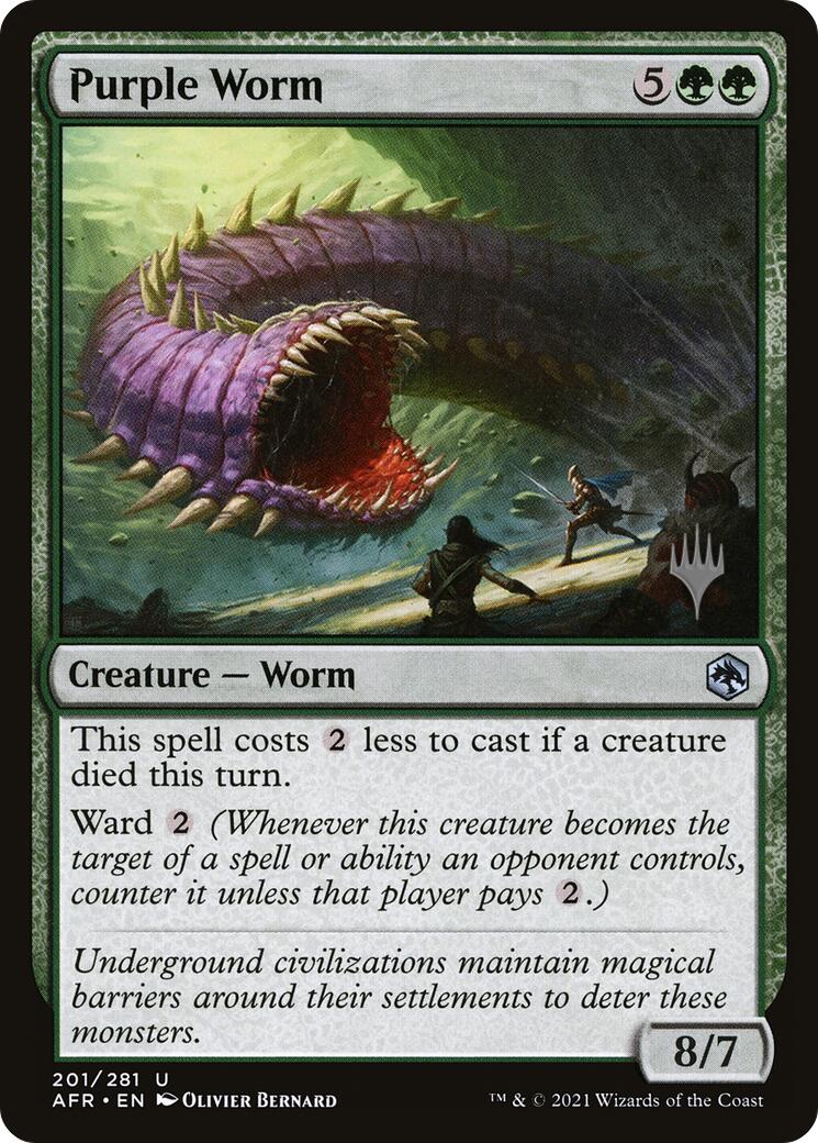 Purple Worm [Tarkir: Dragonstorm Promos] | Fandemonia Ltd