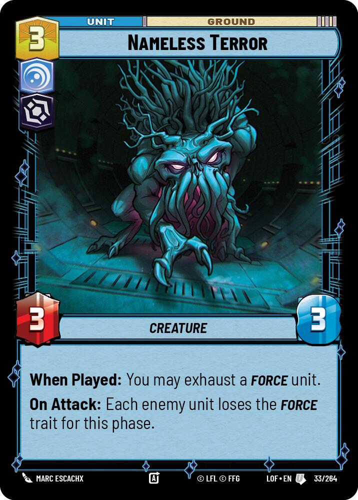 Nameless Terror (33/264) (33/264) [Legends of the Force] | Fandemonia Ltd