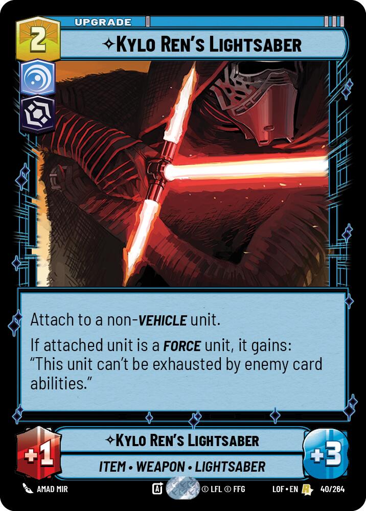 Kylo Ren's Lightsaber (40/264) (40/264) [Legends of the Force] | Fandemonia Ltd