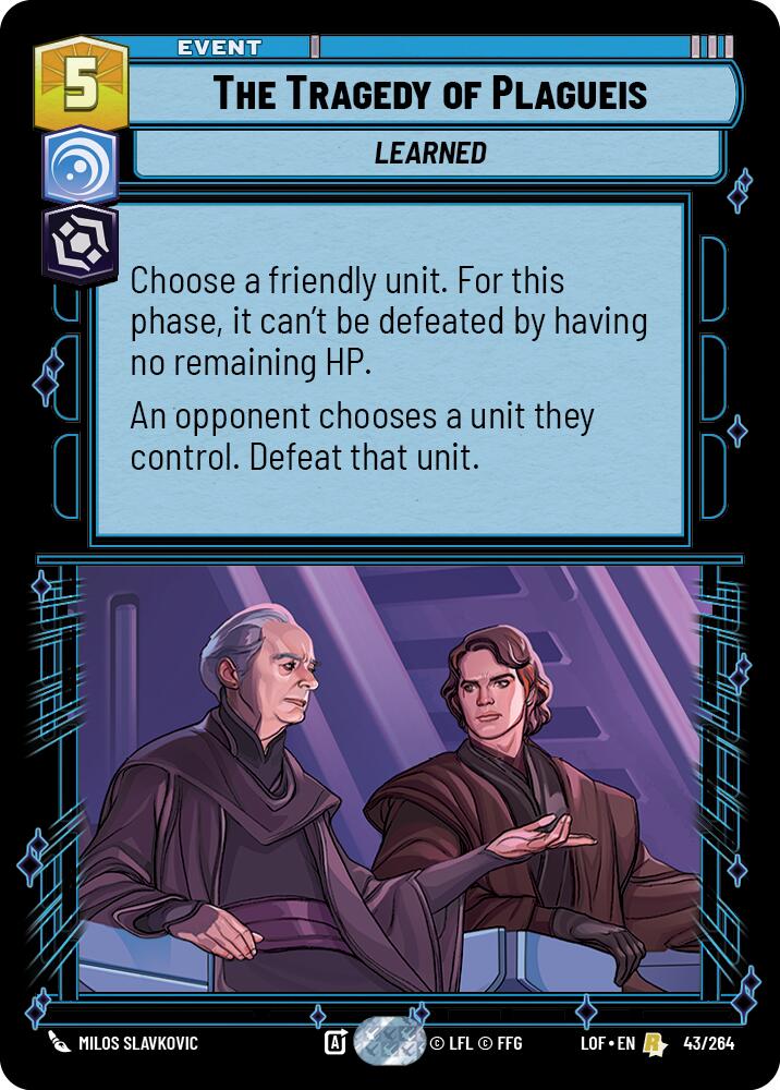 The Tragedy of Plagueis (43/264) (43/264) [Legends of the Force] | Fandemonia Ltd