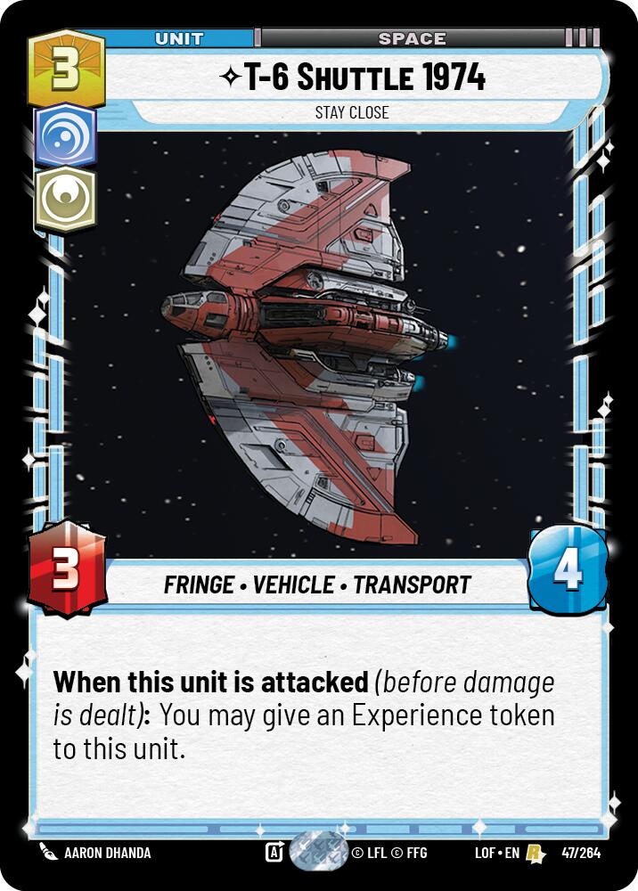 T-6 Shuttle 1974 - Stay Close (47/264) (47/264) [Legends of the Force] | Fandemonia Ltd