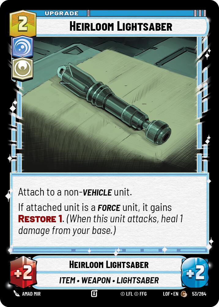 Heirloom Lightsaber (53/264) (53/264) [Legends of the Force] | Fandemonia Ltd
