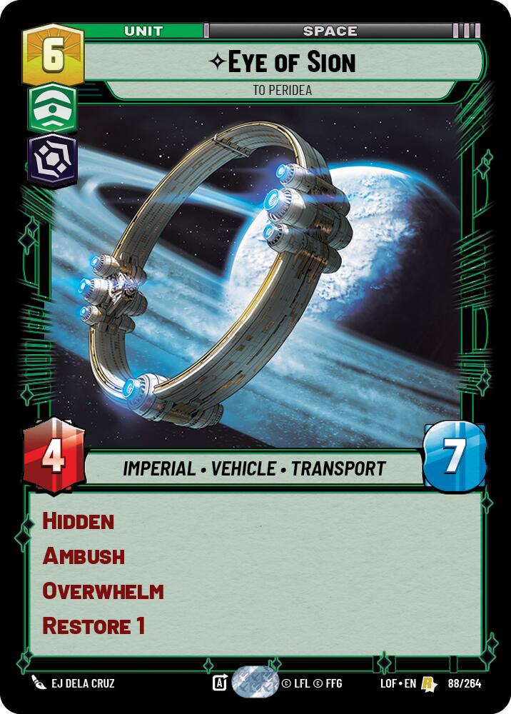 Eye of Sion - To Peridea (88/264) (88/264) [Legends of the Force] | Fandemonia Ltd